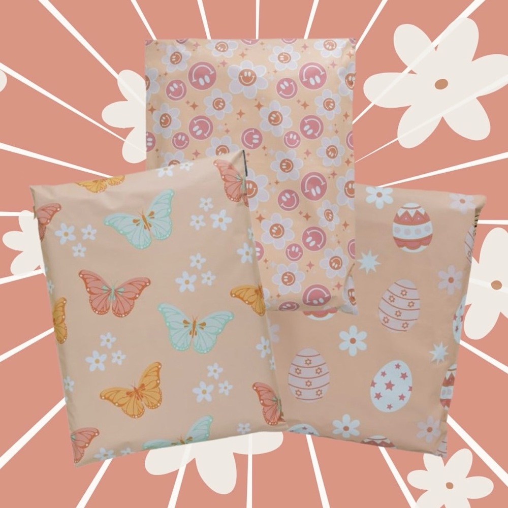 Smiles in Pink Poly Mailers 10x13 Pack of 25 - Picture 9 of 9